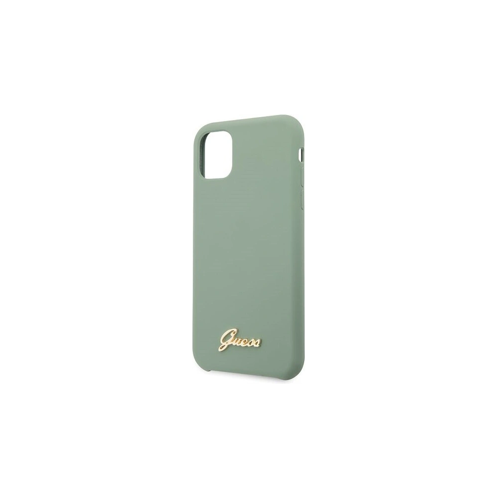 Hurtownia GSM - Etui Guess GUHCN58LSLMGKA Apple iPhone 11 Pro khaki hard case Silicone Vintage Gold Logo - GUE168KHA - {ean13} - Hurt