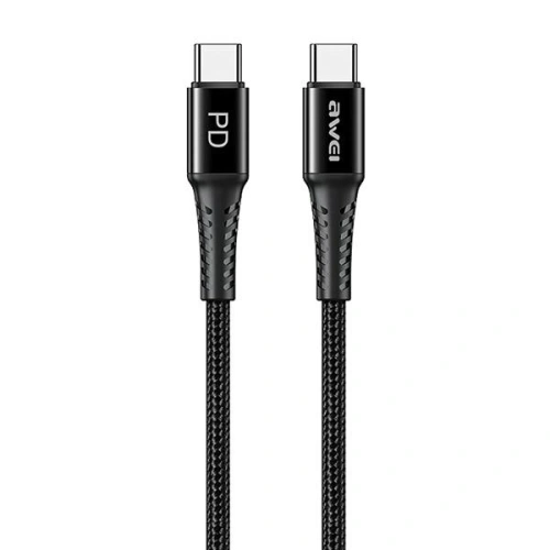 Kabel AWEI CL-111T USB-C / USB-C 60W czarny/black