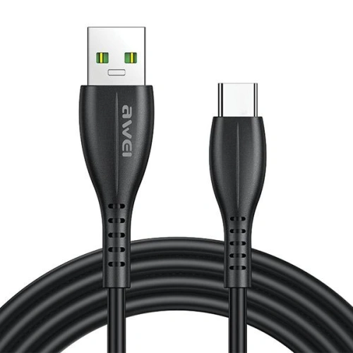 Kabel AWEI CL-115T USB-A / USB-C 2.4A czarny/black