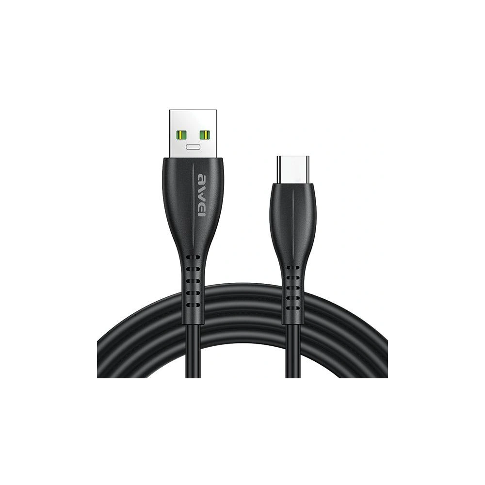 Hurtownia GSM - Kabel AWEI CL-115T USB-A / USB-C 2.4A schwarz - AWEI179 - {ean13} - Hurt