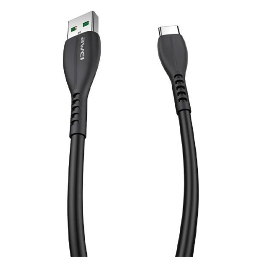 Kabel AWEI CL-115T USB-A / USB-C 2.4A czarny/black