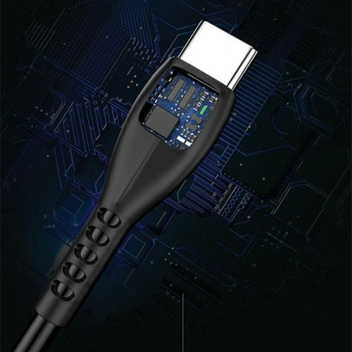 Kabel AWEI CL-115T USB-A / USB-C 2.4A czarny/black
