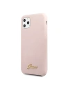 Wholesale Guess GUHCN58LSLMGLP iPhone 11 Pro light pink hard case Silicone Vintage Gold Logo - GUE169PNK - {ean13} - Hurt