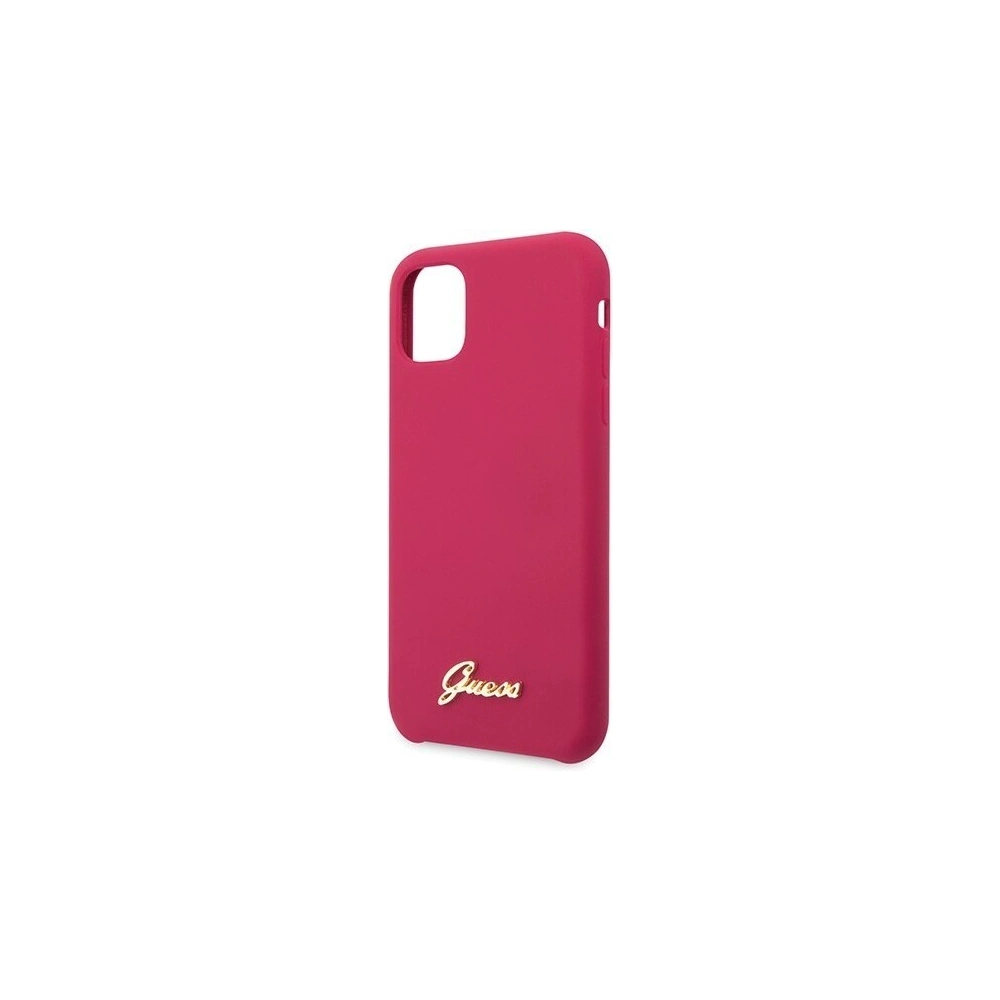 Hurtownia GSM - Etui Guess GUHCN58LSLMGRE Apple iPhone 11 Pro roșu/burgundă carcasă din silicon Vintage Gold Logo - GUE170RED - {ean13} - Hurt