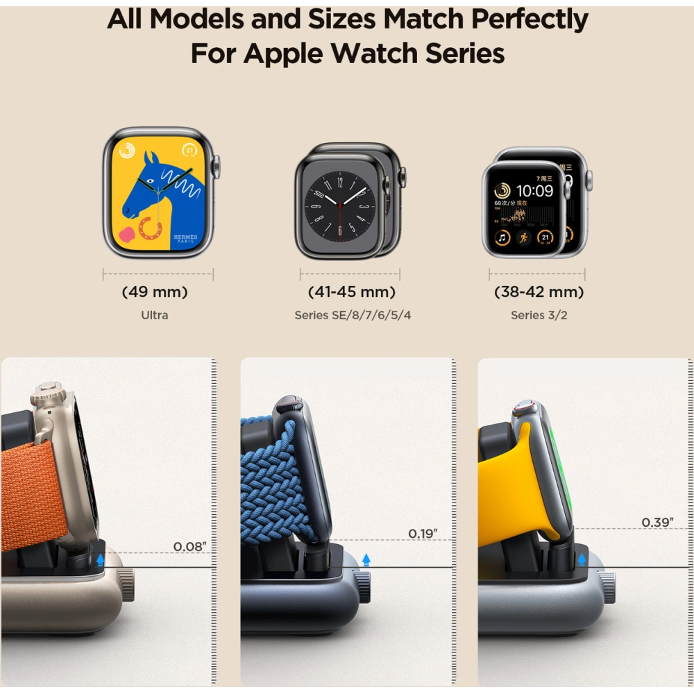 Hurtownia GSM - Vezeték nélküli töltő Joyroom JR-WQW03 Apple Watch fekete - JYR971 - {ean13} - Hurt