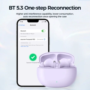 Wholesale Joyroom Funpods Series JR-FB3 TWS Bluetooth 5.3 wireless headphones purple - JYR972 - {ean13} - Hurt