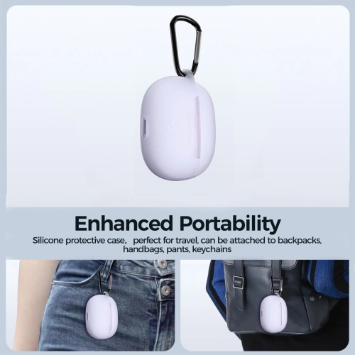 Słuchawki bezprzewodowe dokanałowe Joyroom Funpods Series JR-FB3 TWS Bluetooth 5.3 fioletowe