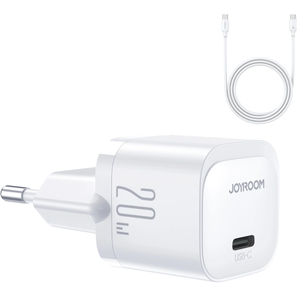 Hurtownia GSM - Netzteil Joyroom JR-TCF02 USB-C PD 20W + USB-C-Kabel weiß - JYR973 - {ean13} - Hurt