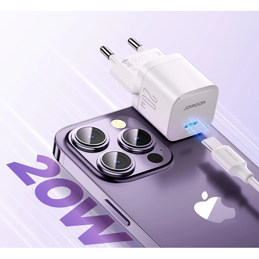 Hurtownia GSM - Netzteil Joyroom JR-TCF02 USB-C PD 20W + USB-C-Kabel weiß - JYR973 - {ean13} - Hurt