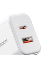 Hurtownia GSM - Síťová nabíječka Joyroom JR-TCF05 20W USB-A, USB-C + kabel USB-C 1m bílá - JYR976 - {ean13} - Hurt