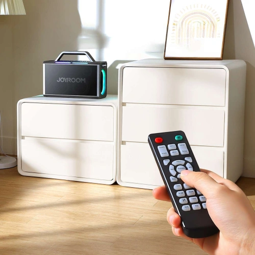 Głośnik bezprzewodowy do karaoke Joyroom Pies Series JR-MW03 Bluetooth 5.3 z 2 mikrofonami i pilotem czarny