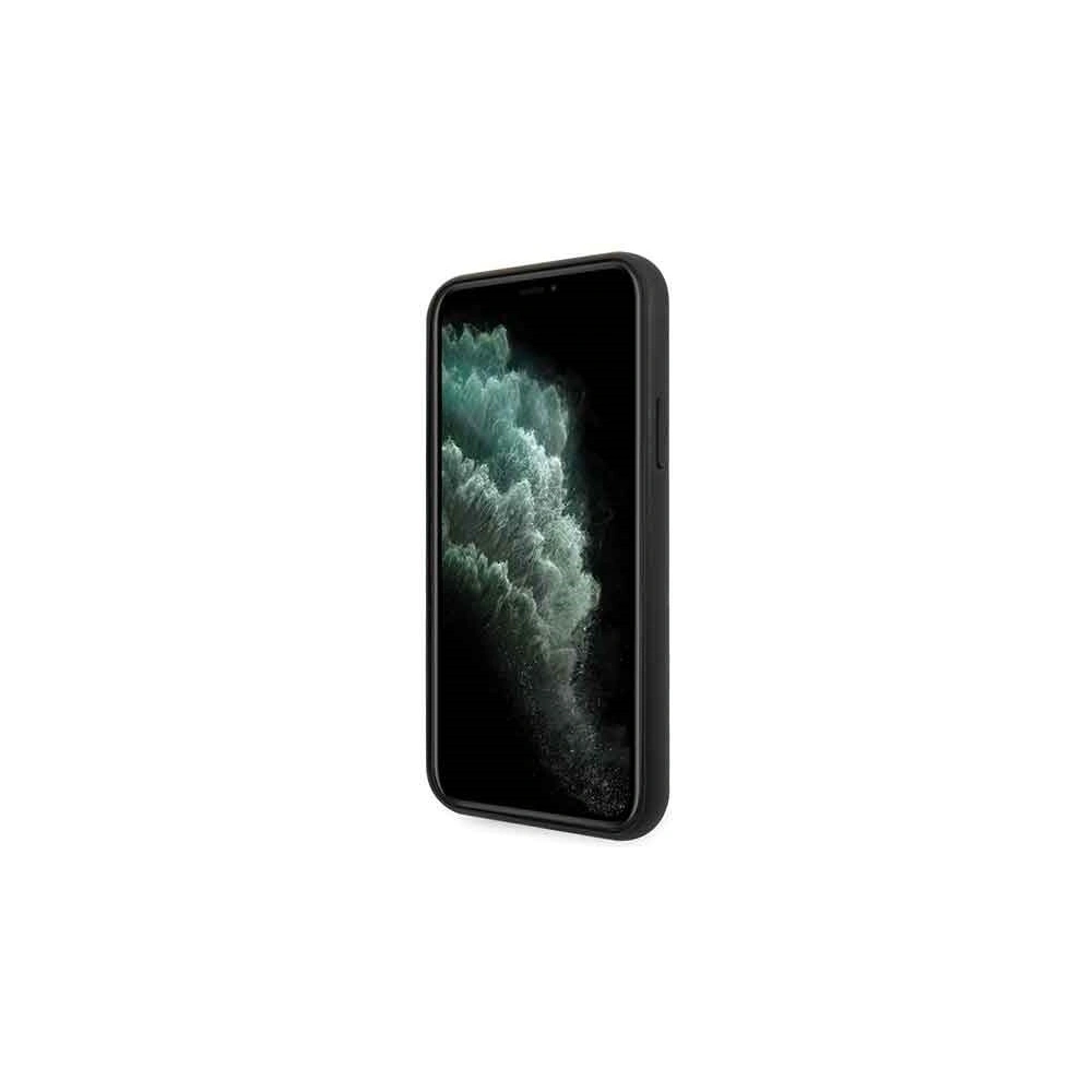 Hurtownia GSM - Etui Guess GUHCN58MGGBK Apple iPhone 11 Pro czarny/black hard case Glitter Marble Glass - GUE171BLK - {ean13} - Hurt
