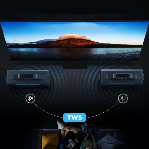 Głośnik bezprzewodowy do karaoke Joyroom Pies Series JR-MW03 Bluetooth 5.3 z 2 mikrofonami i pilotem czarny