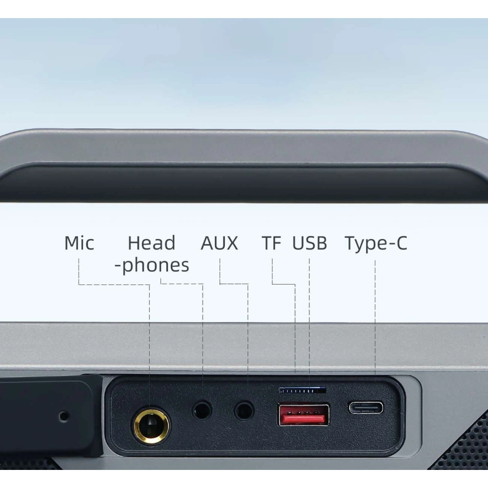 Hurtownia GSM - Gălăgie wireless pentru karaoke Joyroom Pies Series JR-MW03 Bluetooth 5.3 cu 2 microfoane și telecomandă neagră - JYR978 - {ean13} - Hurt