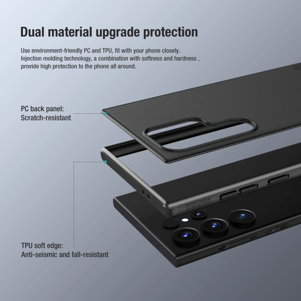 Hurtownia GSM - Etui Nillkin Super Frosted Shield Pro Samsung Galaxy S24 Ultra roșu - NLK1478 - {ean13} - Hurt