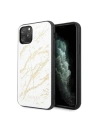 Etui Guess GUHCN58MGGWH Apple iPhone 11 Pro biały/white hard case Glitter Marble Glass