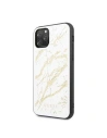 Hurtownia GSM - Etui Guess GUHCN58MGGWH Apple iPhone 11 Pro biały/white hard case Glitter Marble Glass - GUE172WHT - {ean13} - Hurt