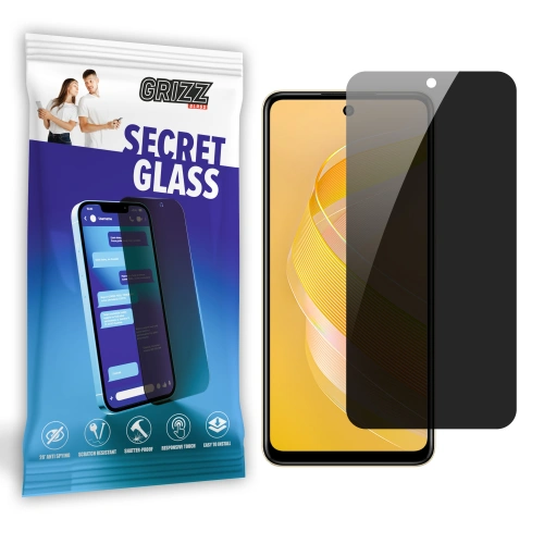 Matowe szkło prywatyzujące GrizzGlass SecretGlass do Infinix Smart 8 Plus 