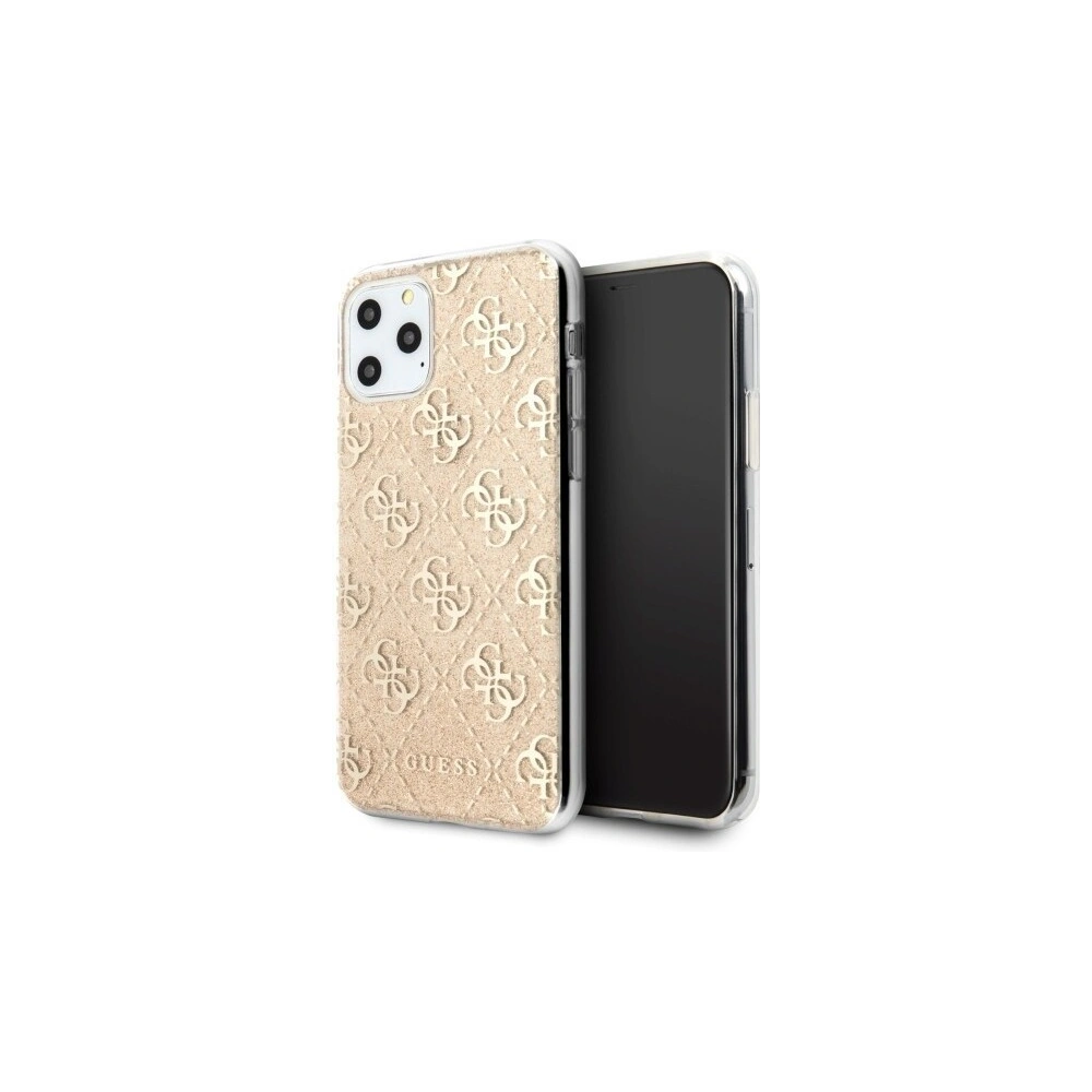 Hurtownia GSM - Etui Guess GUHCN58PCU4GLGO Apple iPhone 11 Pro zloty/gold Hartschale 4G Glitter - GUE173GLD - {ean13} - Hurt