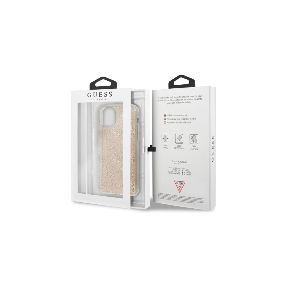 Hurtownia GSM - Etui Guess GUHCN58PCU4GLGO Apple iPhone 11 Pro zloty/gold hard case 4G Glitter - GUE173GLD - {ean13} - Hurt