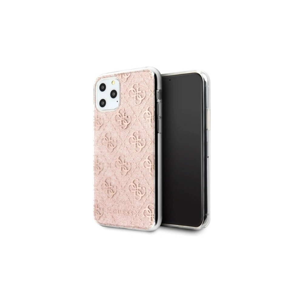 Hurtownia GSM - Etui Guess GUHCN58PCU4GLPI Apple iPhone 11 Pro różowy/pink hard case 4G Glitter - GUE174PNK - {ean13} - Hurt
