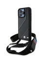BMW BMHCP15L23PSCCK Apple iPhone 15 Pro hardcase M Edition Carbon Stripe & Strap black