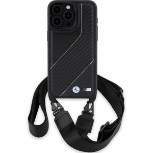 Hurtownia GSM - Etui BMW BMHCP15L23PSCCK Apple iPhone 15 Pro hardcase M Edition Carbon Stripe & Strap černý/black - BMW619 - {ean13} - Hurt