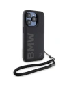 Hurtownia GSM - Etui BMW BMHCP15L23RMRLK Apple iPhone 15 Pro hardcase Signature Leather Wordmark Cord černý/black - BMW622 - {ean13} - Hurt