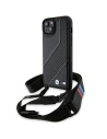 Etui BMW BMHCP15M23PSCCK Apple iPhone 15 Plus / 14 Plus hardcase M Edition Carbon Stripe & Strap czarny/black