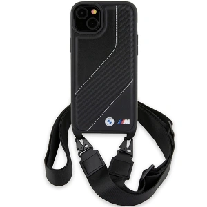 Hurtownia GSM - Etui BMW BMHCP15M23PSCCK Apple iPhone 15 Plus / 14 Plus hardcase M Edition Carbon Stripe & Strap negru/black - BMW623 - {ean13} - Hurt