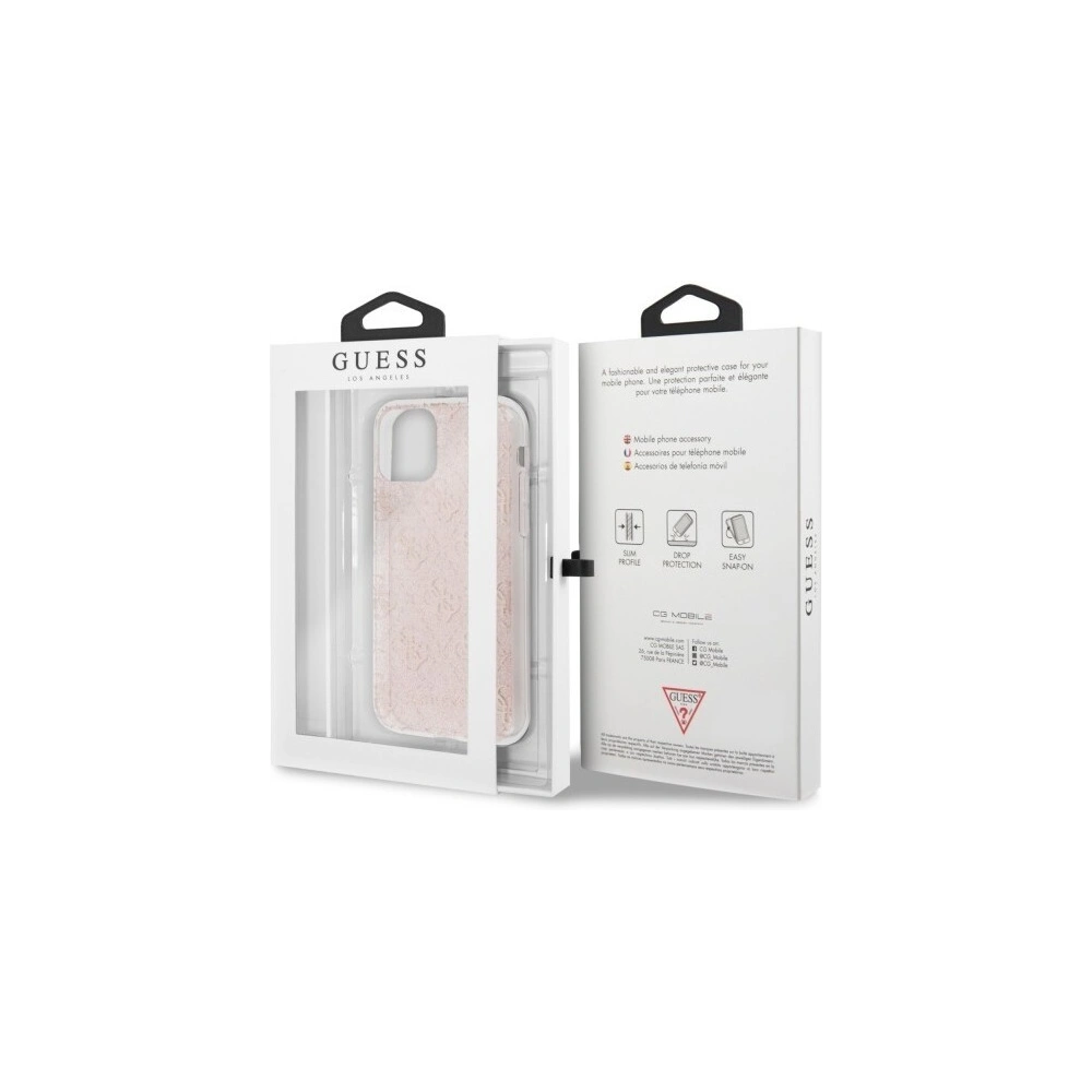 Hurtownia GSM - Etui Guess GUHCN58PCU4GLPI Apple iPhone 11 Pro różowy/pink hard case 4G Glitter - GUE174PNK - {ean13} - Hurt