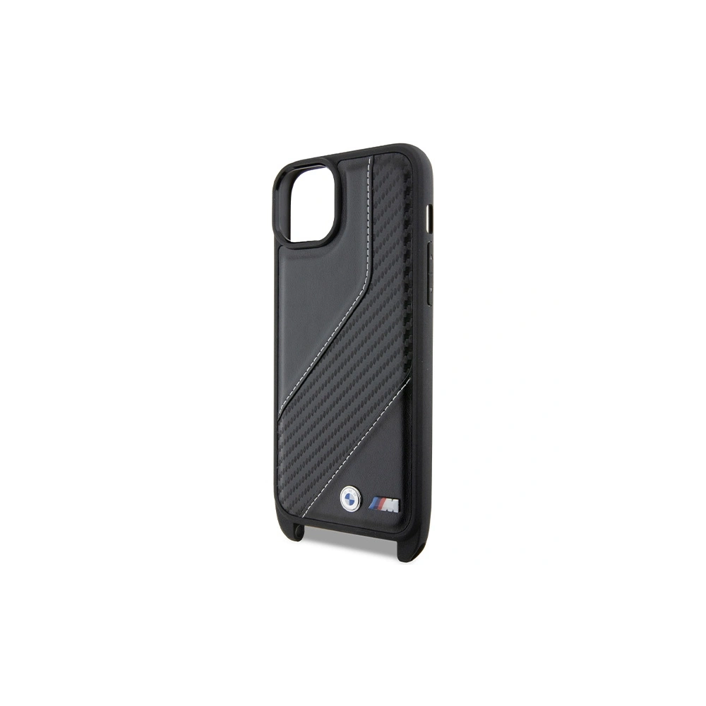 Hurtownia GSM - Etui BMW BMHCP15M23PSCCK Apple iPhone 15 Plus / 14 Plus hardcase M Edition Carbon Stripe & Strap negru/black - BMW623 - {ean13} - Hurt
