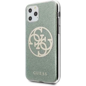 Hurtownia GSM - Etui Guess GUHCN58PCUGLKA Apple iPhone 11 Pro khaki hard case 4G Circle Glitter - GUE175KHA - {ean13} - Hurt