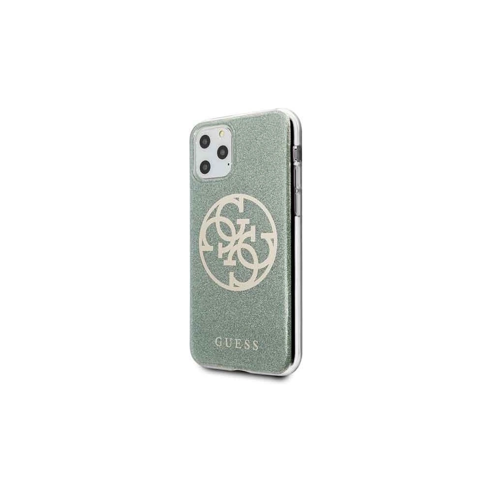 Hurtownia GSM - Etui Guess GUHCN58PCUGLKA Apple iPhone 11 Pro khaki hard case 4G Circle Glitter - GUE175KHA - {ean13} - Hurt