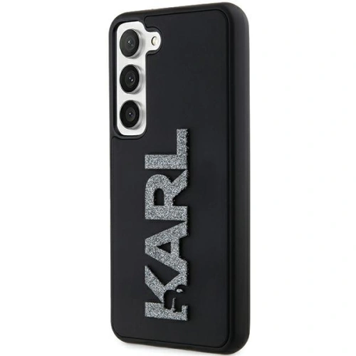 Etui Karl Lagerfeld KLHCS23S3DMBKCK Samsung Galaxy S23 hardcase 3D Rubber Glitter Logo czarny/black