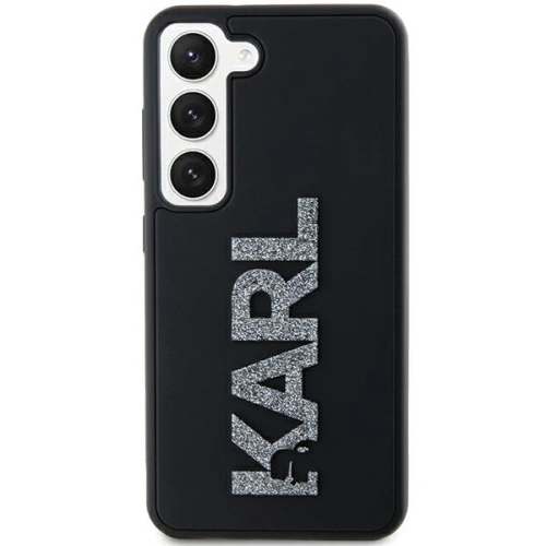 Etui Karl Lagerfeld KLHCS23S3DMBKCK Samsung Galaxy S23 hardcase 3D Rubber Glitter Logo czarny/black