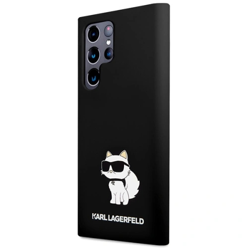 Etui Karl Lagerfeld KLHCS24LSNCHBCK Samsung Galaxy S24 Ultra hardcase Silicone Choupette czarny/black