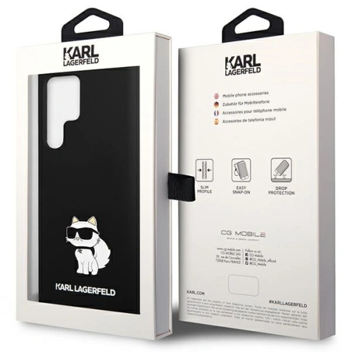 Etui Karl Lagerfeld KLHCS24LSNCHBCK Samsung Galaxy S24 Ultra hardcase Silicone Choupette czarny/black