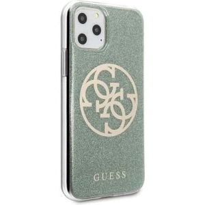 Hurtownia GSM - Etui Guess GUHCN58PCUGLKA Apple iPhone 11 Pro khaki hard case 4G Circle Glitter - GUE175KHA - {ean13} - Hurt