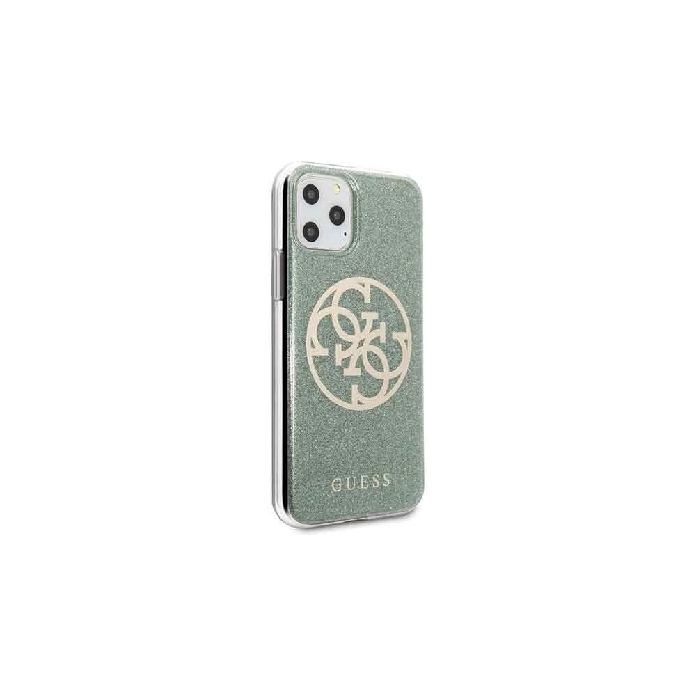 Hurtownia GSM - Etui Guess GUHCN58PCUGLKA Apple iPhone 11 Pro khaki hard case 4G Circle Glitter - GUE175KHA - {ean13} - Hurt