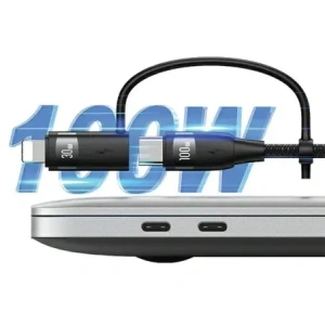 Kabel USAMS U85 US-SJ646 2xUSB-C/USB-A/Micro-USB/ Lightning 6w1 2m 100W PD Fast Charge fioletowy