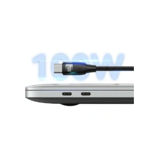 Kabel USAMS U85 US-SJ654 USB-A / 2xUSB-C 1,2m 100W PD Fast Charge czarny
