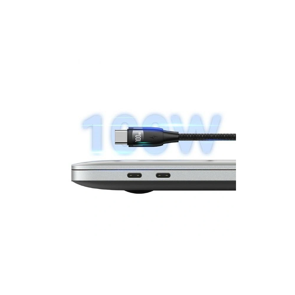 Kabel USAMS U85 US-SJ654 USB-A / 2xUSB-C 1,2m 100W PD Fast Charge czarny