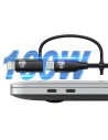 USAMS Kabel U85 2xUSB-C / USB-A 2m 100W PD Fast Charge czarny