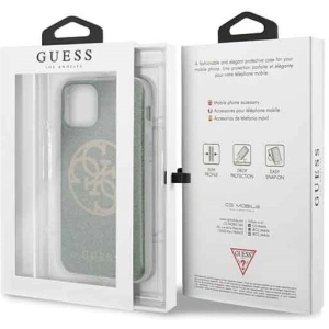 Hurtownia GSM - Etui Guess GUHCN58PCUGLKA Apple iPhone 11 Pro khaki hard case 4G Circle Glitter - GUE175KHA - {ean13} - Hurt