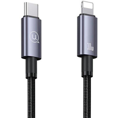 Hurtownia Usams - 6958444908878 - USA1082 - Kabel USAMS US-SJ679 USB-C / Lightning 30W 0,25m Fast Charging stalowy/tarnish - B2B homescreen