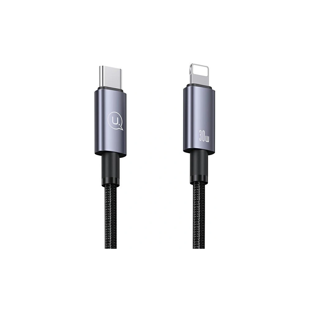 Hurtownia GSM - Kabel USAMS US-SJ679 USB-C / Lightning 30W 0,25m Rychlé nabíjení ocelový/rezavý - USA1082 - {ean13} - Hurt