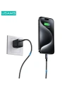 Hurtownia GSM - Kabel USAMS US-SJ679 USB-C / Lightning 30W 0,25m Fast Charging stalowy/tarnish - USA1082 - {ean13} - Hurt