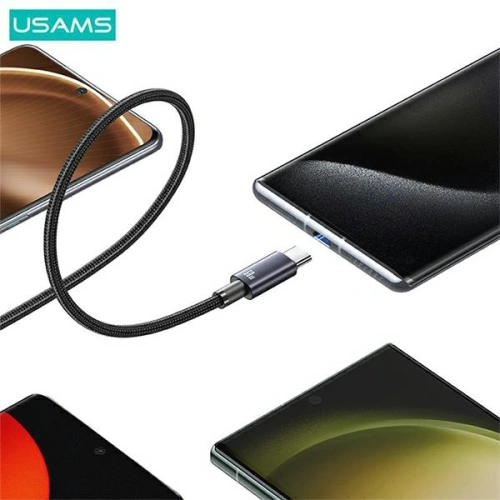 Kabel USAMS US-SJ679 USB-C / Lightning 30W 0,25m Fast Charging stalowy/tarnish