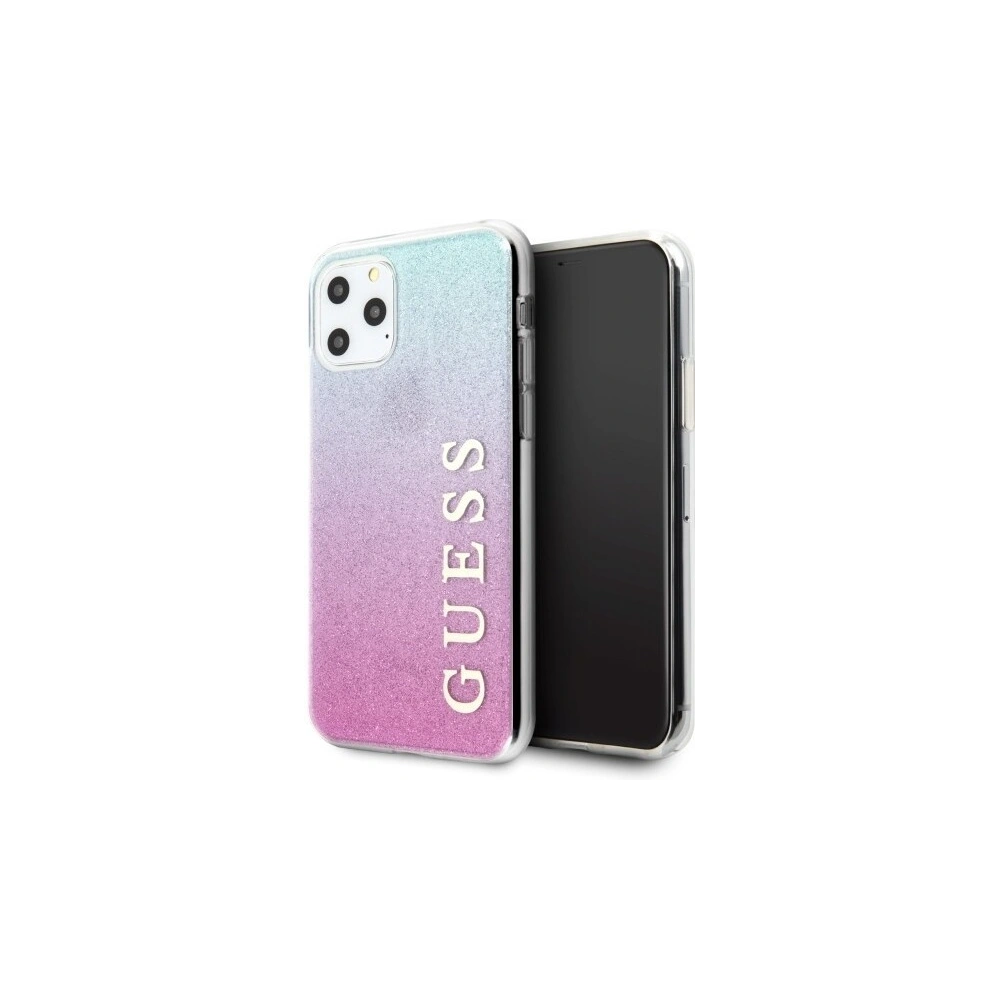 Hurtownia GSM - Etui Guess GUHCN58PCUGLPBL Apple iPhone 11 Pro różowo-niebieski/pink blue hard case Glitter Gradient - GUE176PNKBLU - {ean13} - Hurt